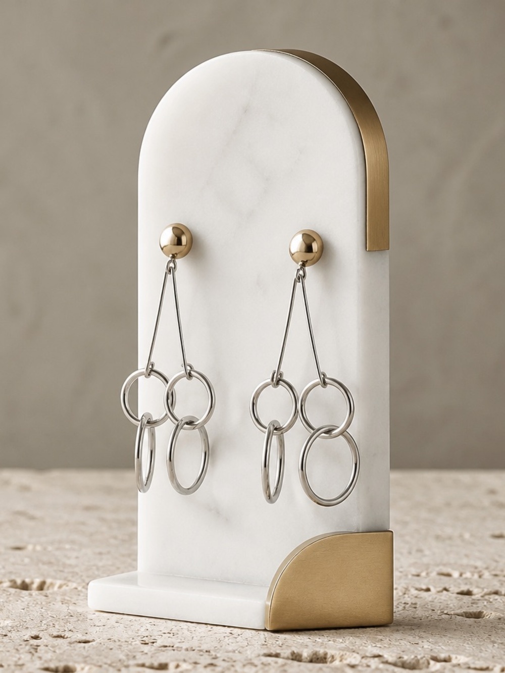 Unique Geometric Dangling Earrings